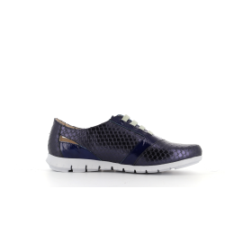 basket marine en cuir Clown eclair