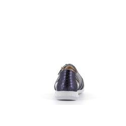 basket marine en cuir Clown eclair