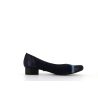 escarpin marine en cuir