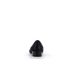 escarpin marine en cuir