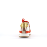 basket orange en cuir tahiel