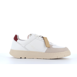 basket blanche en cuir