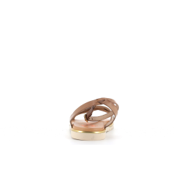 sandale beige en cuir