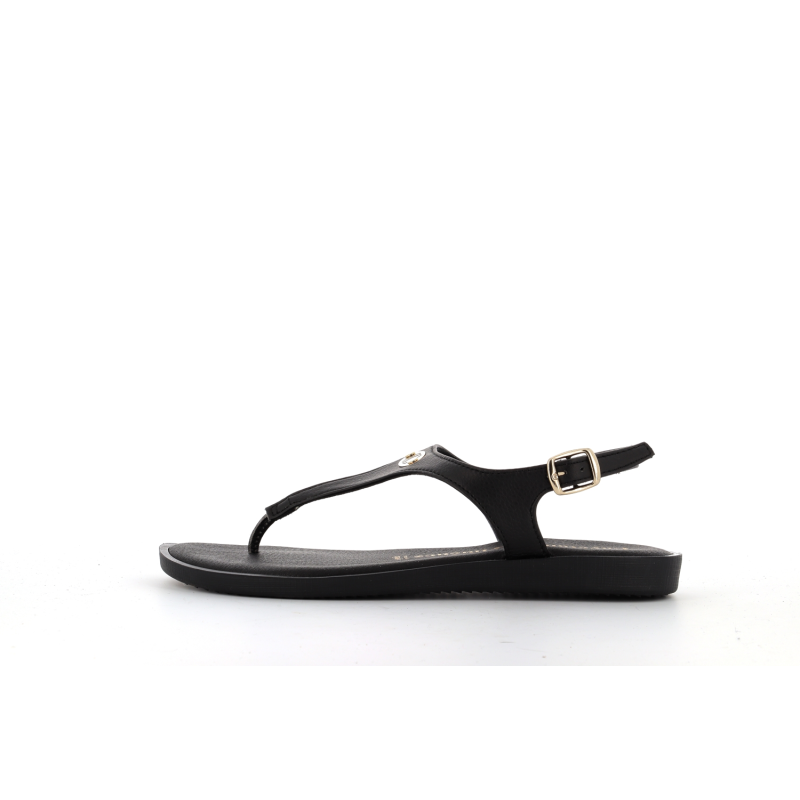 tongue noir en cuir