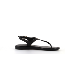 tongue noir en cuir
