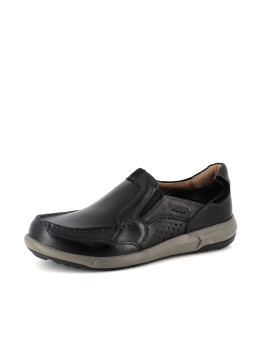 mocassin Josef Seibel noir en cuir