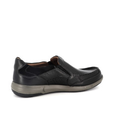 mocassin Josef Seibel noir en cuir