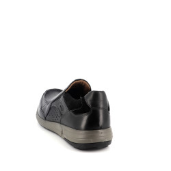 mocassin Josef Seibel noir en cuir