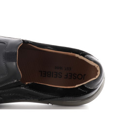 mocassin Josef Seibel noir en cuir