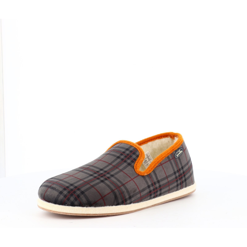 Chausson Semelflex orange et gris