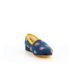 Chausson Semelflex bleuet à fleurs en laine