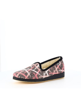 Chausson Semelflex gris et rose