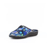 Chausson Semelflex bleu à motifs fleurs