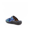 Chausson Semelflex bleu à motifs fleurs