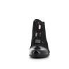 Bottine noir en cuir et synthétique