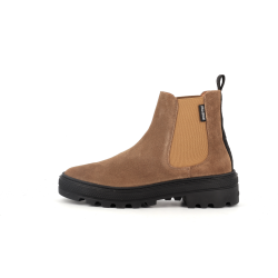 Bottine Palladium marron en cuir
