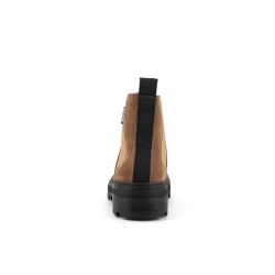 Bottine Palladium marron en cuir