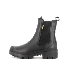 boots noir en cuir