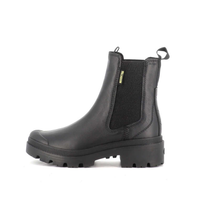boots noir en cuir
