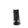 bottine Imac noir en cuir vernis et velours