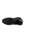 bottine Imac noir en cuir vernis et velours