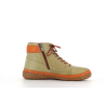 Basket montante kaki en cuir