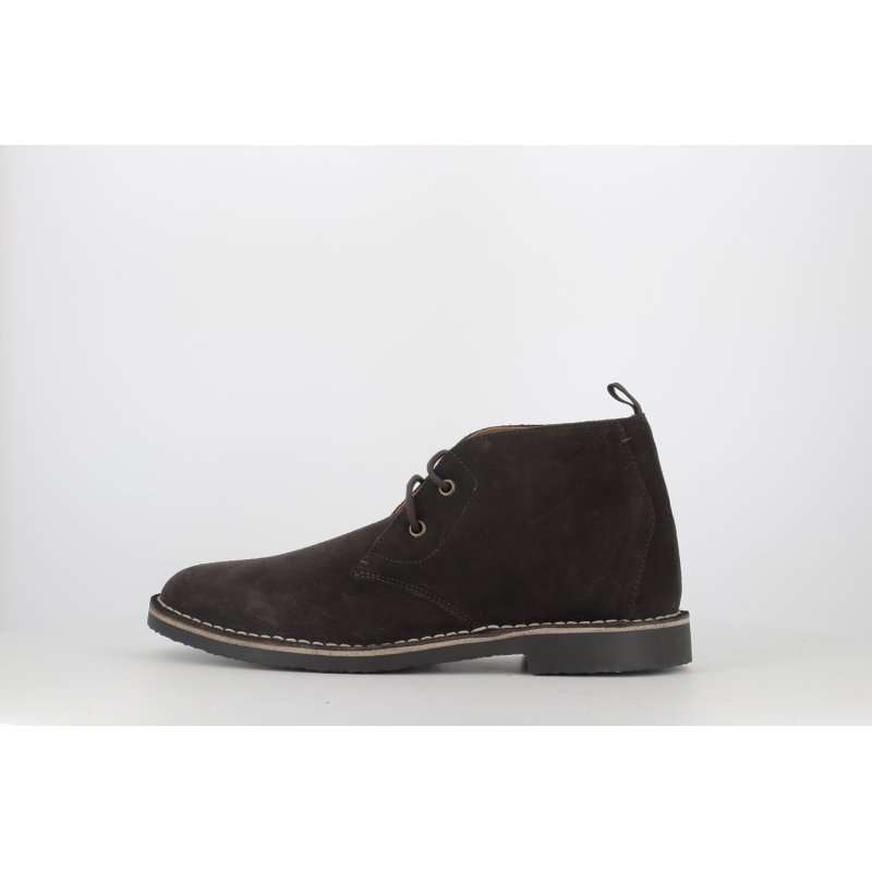 botillon marron en cuir