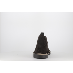 botillon marron en cuir