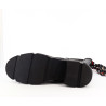 Bottine Goodstep noir en cuir avec ruban à l'arrière