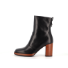 bottine noir en cuir