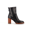 bottine noir en cuir