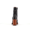 bottine noir en cuir