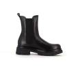 bottine noir en cuir