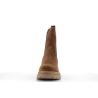bottine marron en cuir