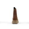 bottine marron en cuir