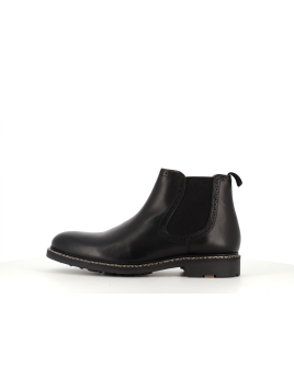 boots noir en cuir