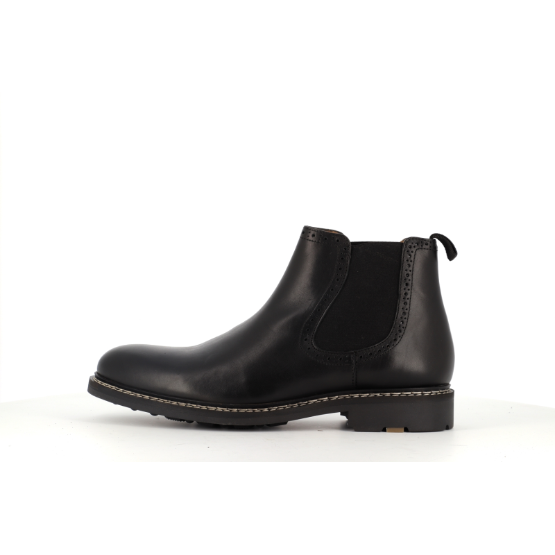 boots noir en cuir