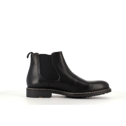 boots noir en cuir