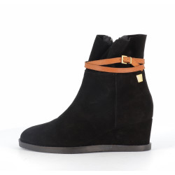 Bottine JB Martin en noir doublure cuir