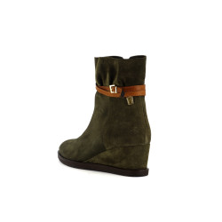 bottine à talon Jb Martin vert kaki