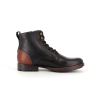 chaussure haute noir en cuir