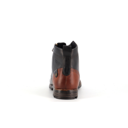 chaussure haute noir en cuir