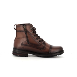 chaussure haute Pegada marron en cuir