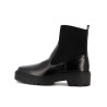 Bottine noir en cuir