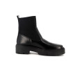 Bottine noir en cuir