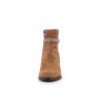bottine marron en cuir