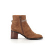 bottine marron en cuir
