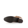 bottine marron en cuir