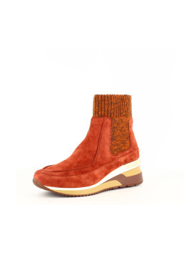 Basket montante Mam Zelle en cuir et velours