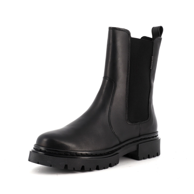 bottine Bull Boxer noir en cuir